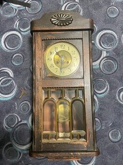 Staré nástěnné hodiny GUSTAV BECKER – bijí, ČSR