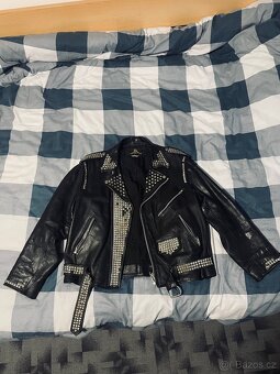 Kožená bunda křivák