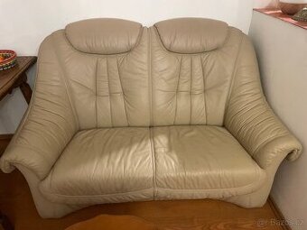 Kožená sedačka dvousedák