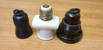 E27 Objímky bakelit porcelán retro zlodějka-lampy, lustry