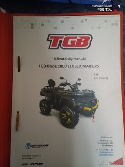 TGB Blade 1000. Návod k obsluze a údržbě.