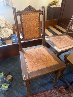 Retro židle k renovaci - 4 ks