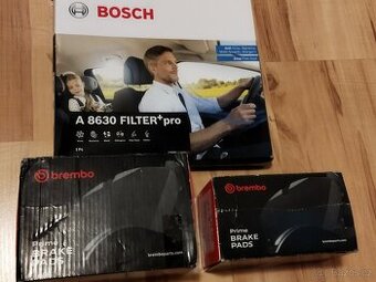 Prodám brzdové destičky brembo+filtr