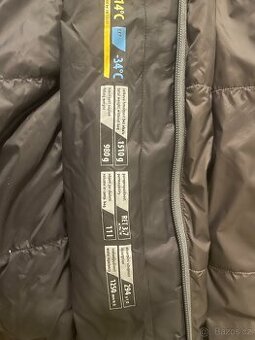 Péřový spacák Warmpeace Viking 195 Levý iron/gery/black