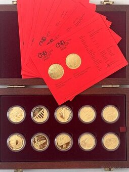Sleva Zlato / sbírka mincí ČNB Mosty 155,6g Au 999/1000