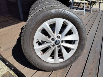 Prodám alukola obutá Kumho 205/60/16 Kamiq,Scala