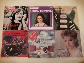 Malé gramofonové desky Lorencová, Filipová, Bartošová