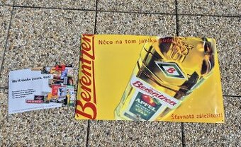 2 plechové cedule