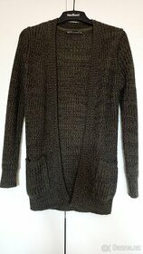 Khaki zelený cardigan vel. XS - 1