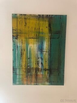 Originální abstraktní obraz – Kateřina V., 86×60 cm, 2011 - 1