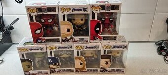 7 Funko Pop Marvel Avengers + spiderman + deadpool - 1