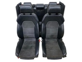 Sedačky černá kůže alcantara Audi A6 C6 4F sedan r.v. 2006 - 1