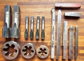 Závitníky G3/4“, G1/4“ očka G3/4“, G1/2“, G1/4“ Radeco nože