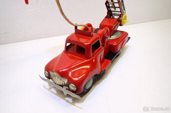 Hasičské Auto na setrvačník- staré Hračky