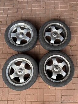 Prodám alu kola AKURA 15” s letními pneu 195/50 R15
