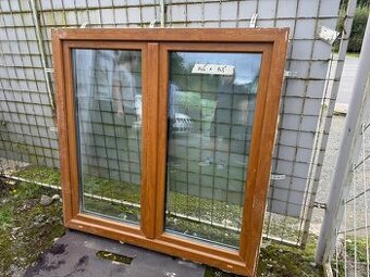 Plastové okna trojsklo, zlatý dub/bílá různé rozměry