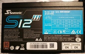 Pc zdroj Seasonic 650W