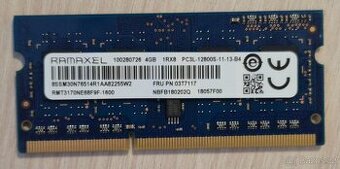 4GB SO-DIMM DDR3L 1600MHz Ramaxel RMT3170NE68F9F-1600