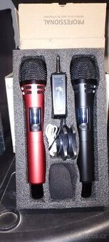 bezdrátové mikrofony sada dvou kusů - Nové