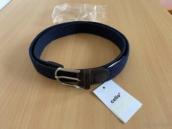 Nový pánský pružný opasek Celio - tmavě modrý