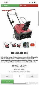 sněhová freza Honda hs550 - 1