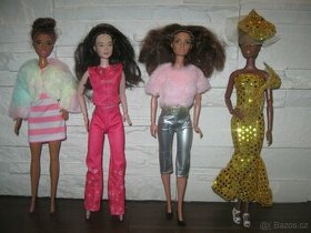 flitrové šaty na Barbie nebo kožíškové sety - 1