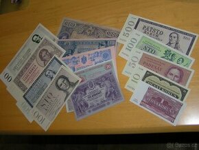 RU,ČSSR , ČSR- nevydanné bankovky , návrhy oboustranná kopie - 1