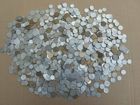 Velká hromada 917ks mince československo pro sberatele