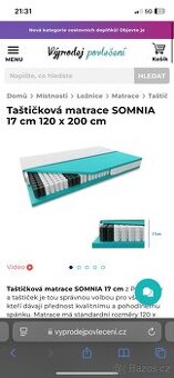 Taštičková matrace SOMNIA - 1