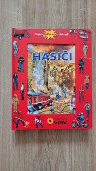 Kniha s puzzle Hasiči, nakladatelství Sun