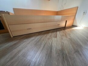 postel 90x200 s vysouvacím úložným prostorem