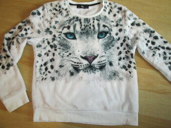 Mikina C&A 146/152 leopard