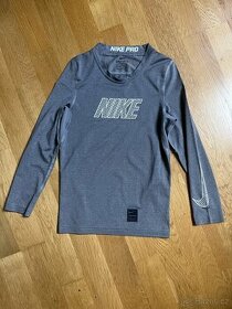 Dětské termo triko NIKE Np Top LS Comp šedé vel.S