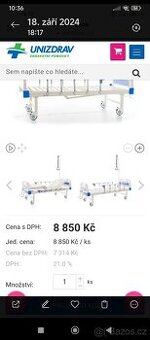 Mechanická polohovací postel
