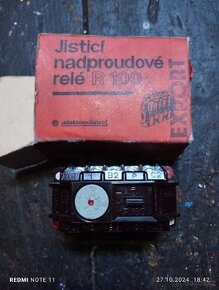 Retro Jistící nadproudové relé R100 - 1