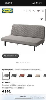 IKEA NYHAMN 3místná rozkládací pohovka