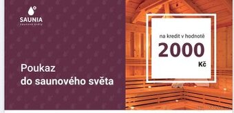 Poukaz na kredit do Saunia na 2000