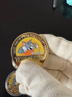 Prodám kovové mince s motivem Tom a Jerry