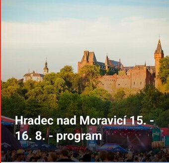 HradyCZ - 2x vstupenka a 2x vip kemp  Hradec na Moravicí 15.