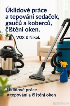 Tepování a úklid – rychle, kvalitně, za férovou cenu