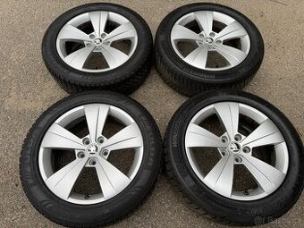 Alu 17" 5x112, škoda TRITON zimní 80%, pěkné, SUP3