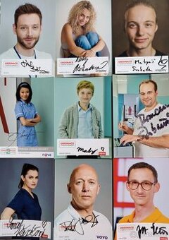 Prodám autogramkarty ze seriálu ORDINACE v Růžové zahradě