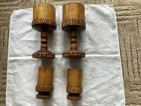 dřevěná dekorace-poháry