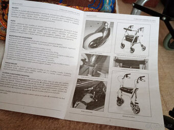chodítko se sedátkem  a úložným prostorem