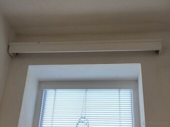 RETRO Garnýže / Garnýž na závěsy záclony dřevěné bílé