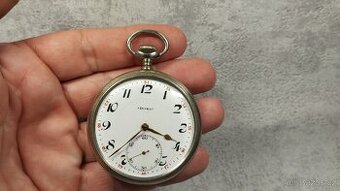 Starožitné pánské kapesní hodinky DOXA, medaile