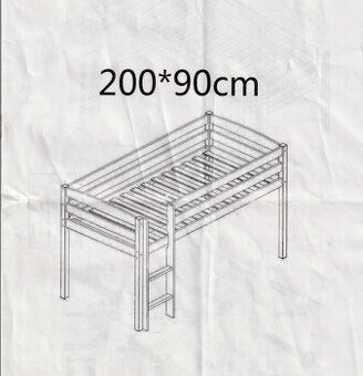 Patrová postel 200 x 90 cm