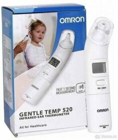 Infračervený ušní teploměr (zn. Omron) - skoro NOVÝ (záruka)