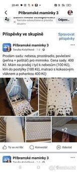 Nebesa, povlečení, matrace