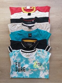 7 CHLAPECKÝCH TRIČEK VE VELIKOSTI 134 - 140